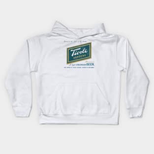 Tivoli Gardens Beer Retro Defunct Breweriana Kids Hoodie